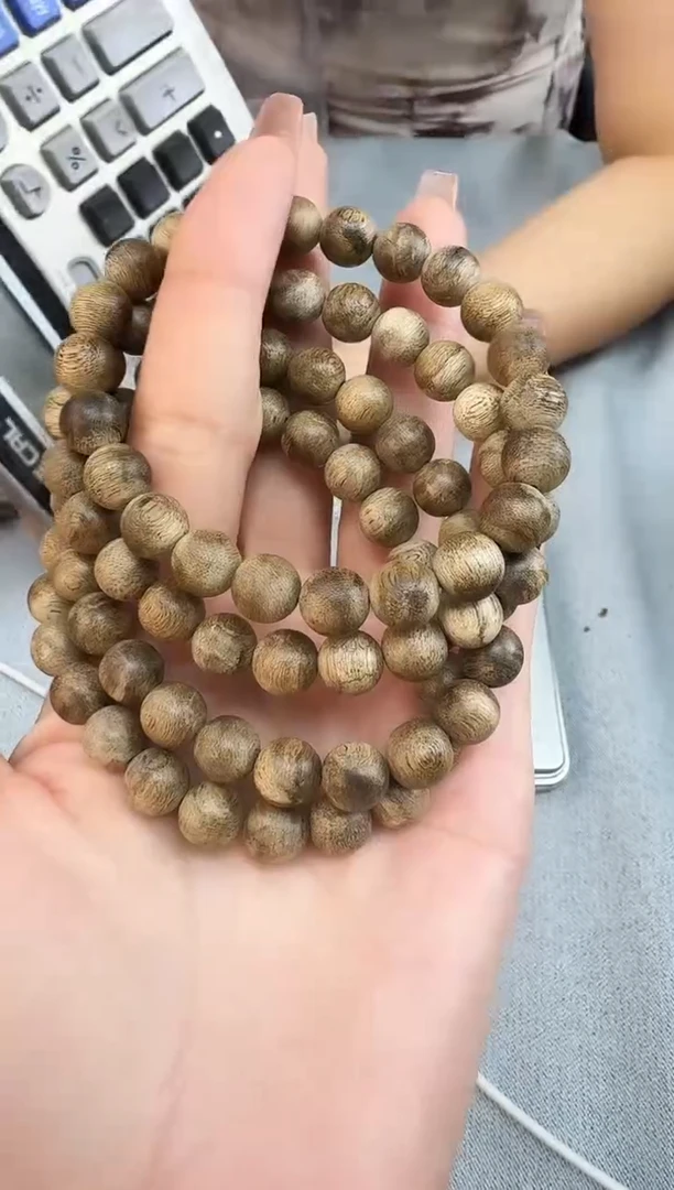 沉香手串0906达拉干野料圆珠单圈多样性发一