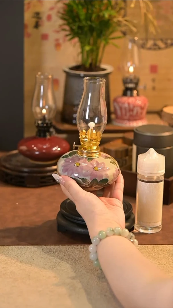景德镇陶瓷油灯摆件