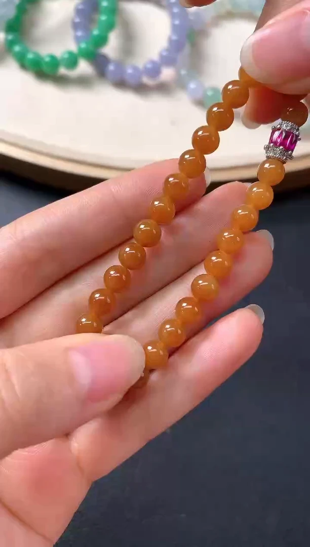 未镶嵌手串翡翠D405|7980