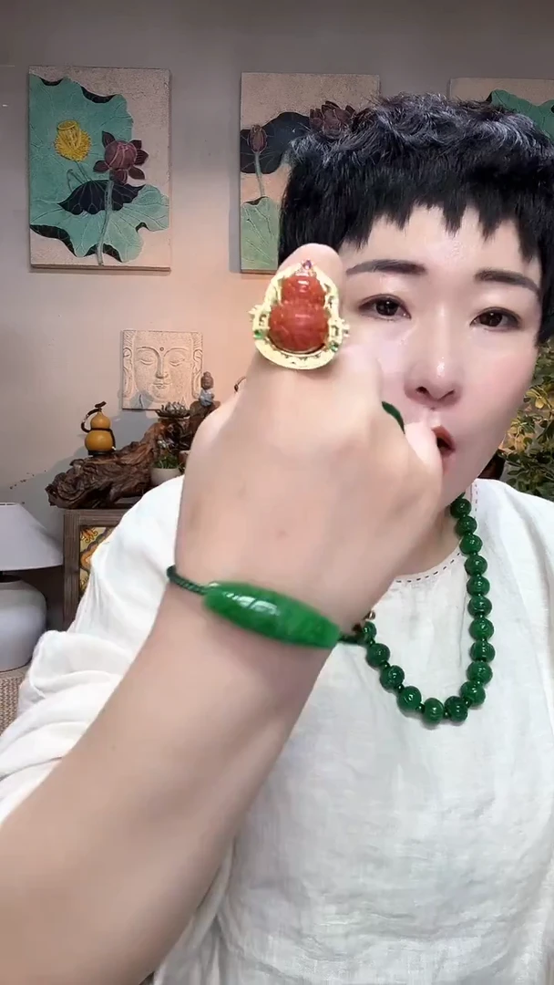 合金戒指翡翠749