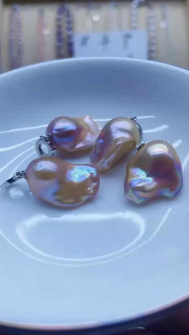 吊坠(不含链)未镶嵌淡水珍珠巴洛克万能扣多样性发其一