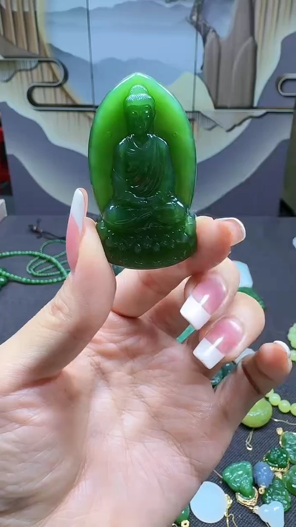和田玉未镶嵌挂件1