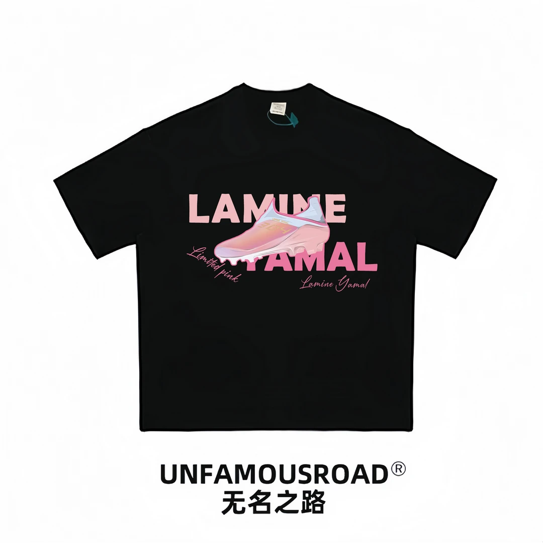 unfamousroad大宇仓-亚马尔304球鞋单面-重磅美式100%纯棉短袖