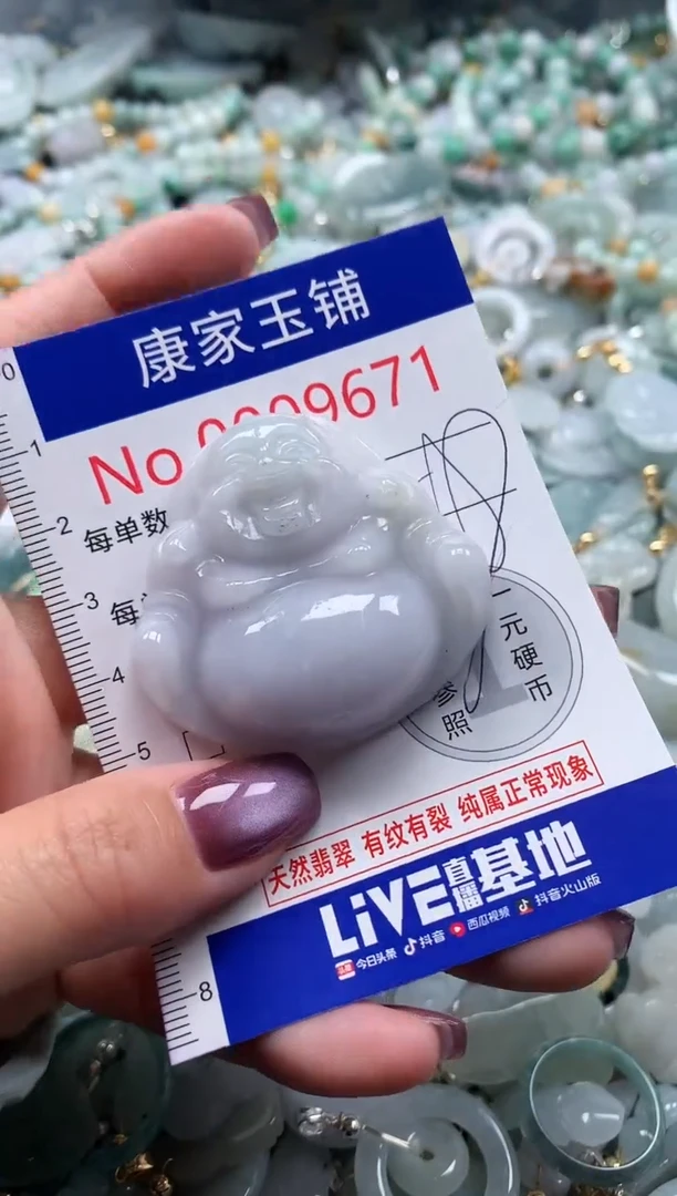 翡翠未镶嵌吊坠(不含链)9671