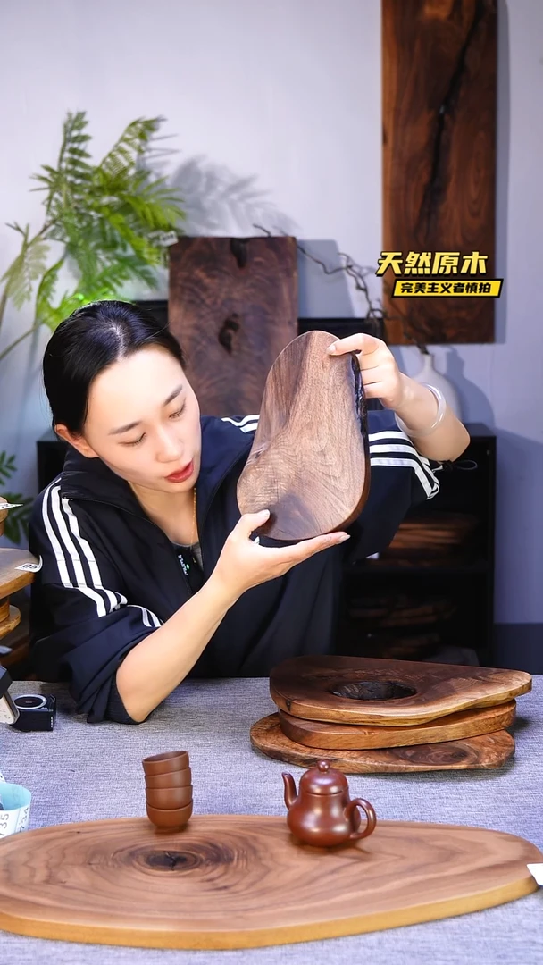 木北美黑胡桃原木.干裂疤结不属于商品质量问题完美主义者慎拍