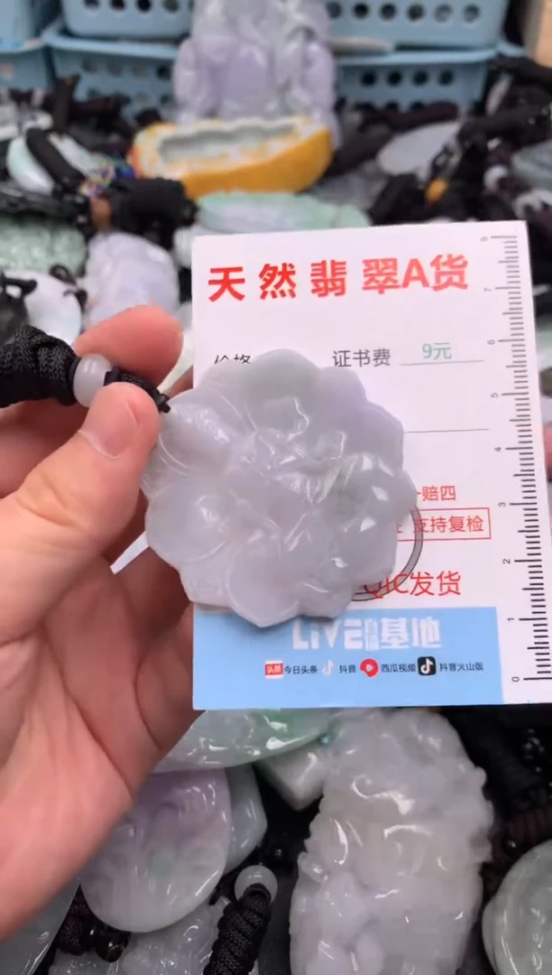 翡翠未镶嵌吊坠(不含链)1