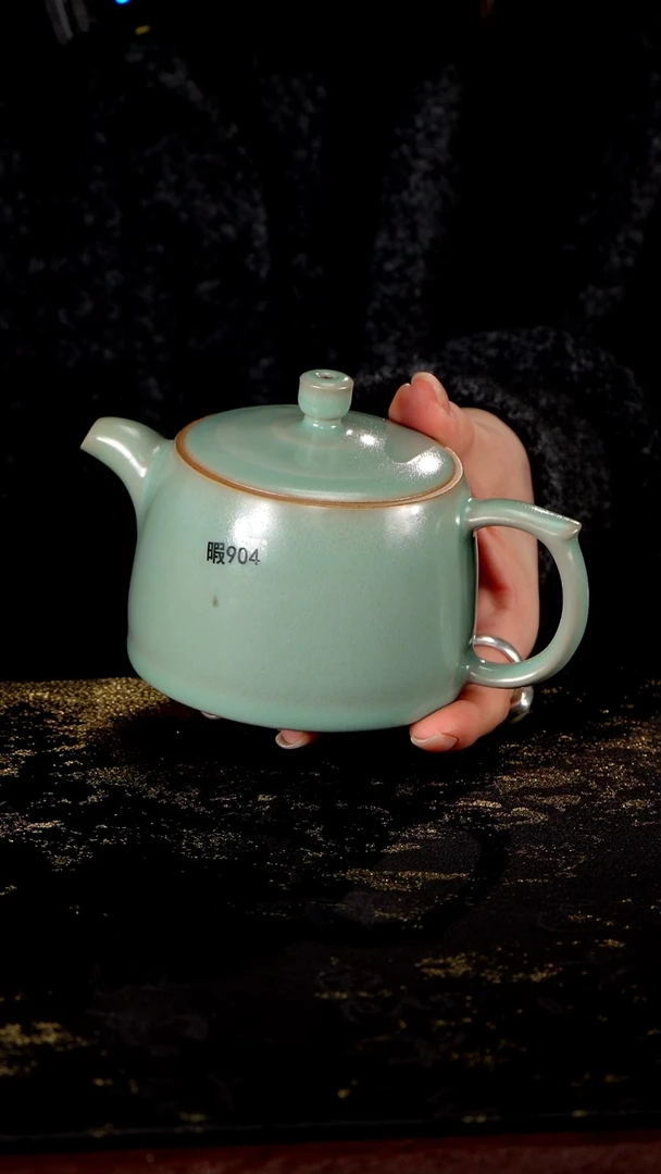 杯瑕904 井栏壶280ml匠工款君绿釉