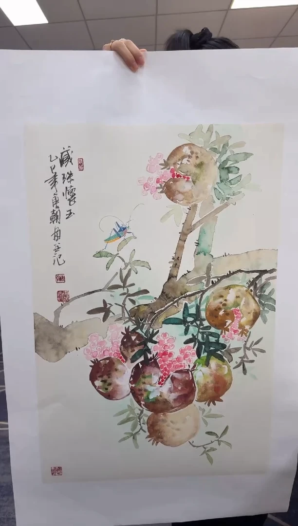 国画作品山水花鸟