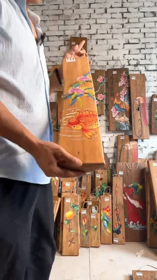吊坠桃核744号门板画