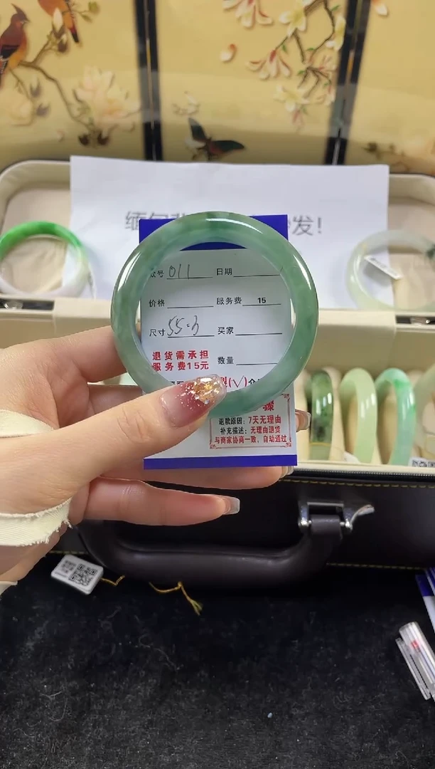 【闪购商品】翡翠手镯未镶嵌011缅甸翡翠无酸洗无注胶