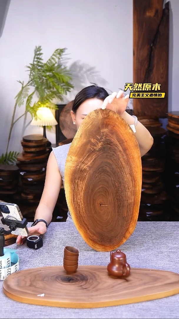 木北美黑胡桃原木.干裂疤结不属于商品质量问题完美主义者慎拍