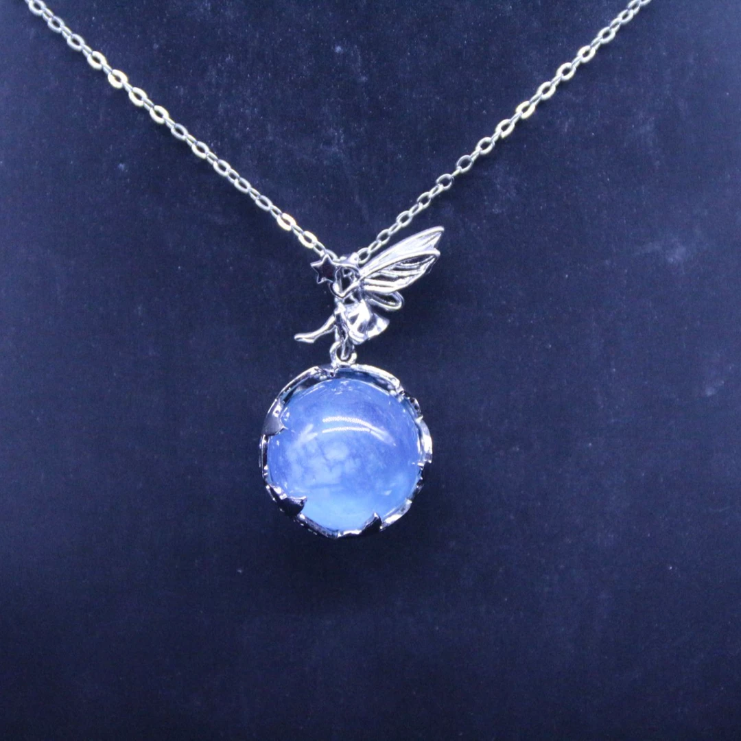 海洋之心海蓝宝吊坠（合成）培育