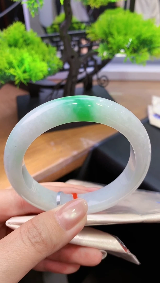 未镶嵌手镯翡翠-k360  天然缅甸A货翡翠58.5正圈