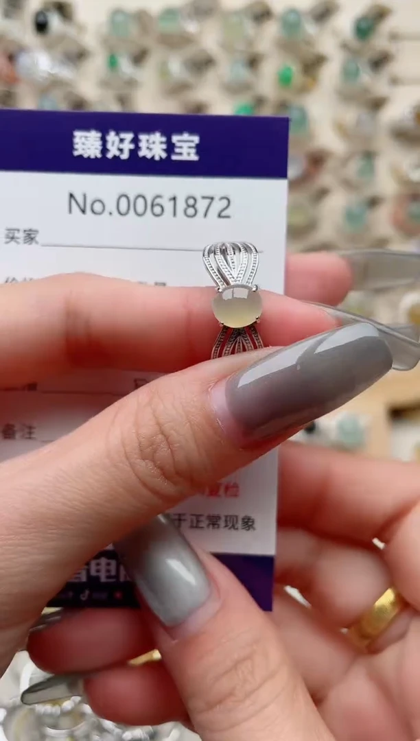 【闪购商品】翡翠戒指银S925镶嵌........
