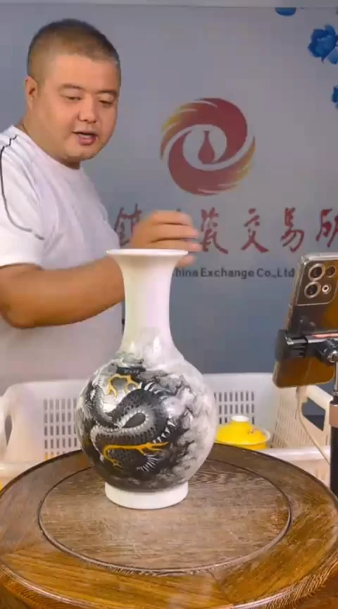 摆件景德镇陶瓷青花摆件99