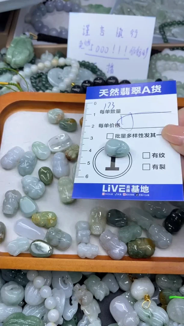 颈饰未镶嵌翡翠天然翡翠A货批量多样性发一件