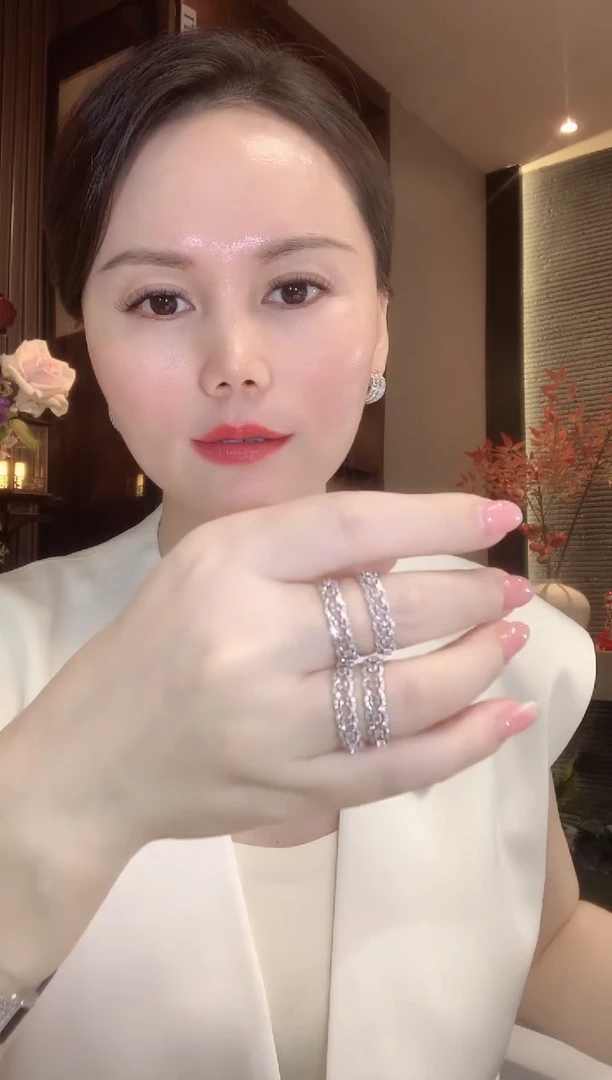 18K金镶嵌戒指钻石C76 多样性发货一件