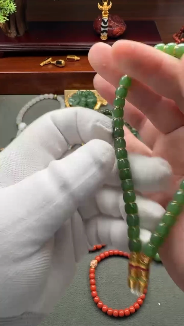 【闪购商品】和田玉（碧玉）手串手串未镶嵌手串手串