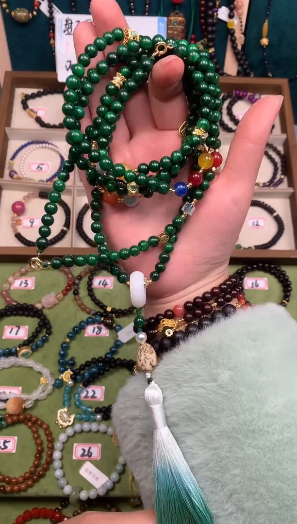 【闪购商品】木甘小青斜跨装饰链