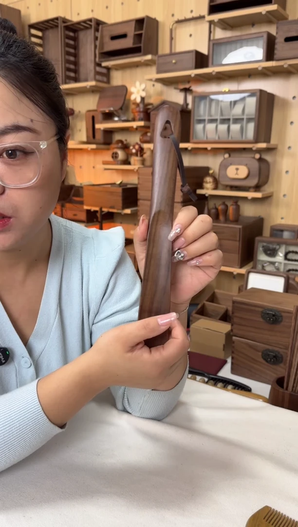 木北美黑胡桃短款鞋拔子