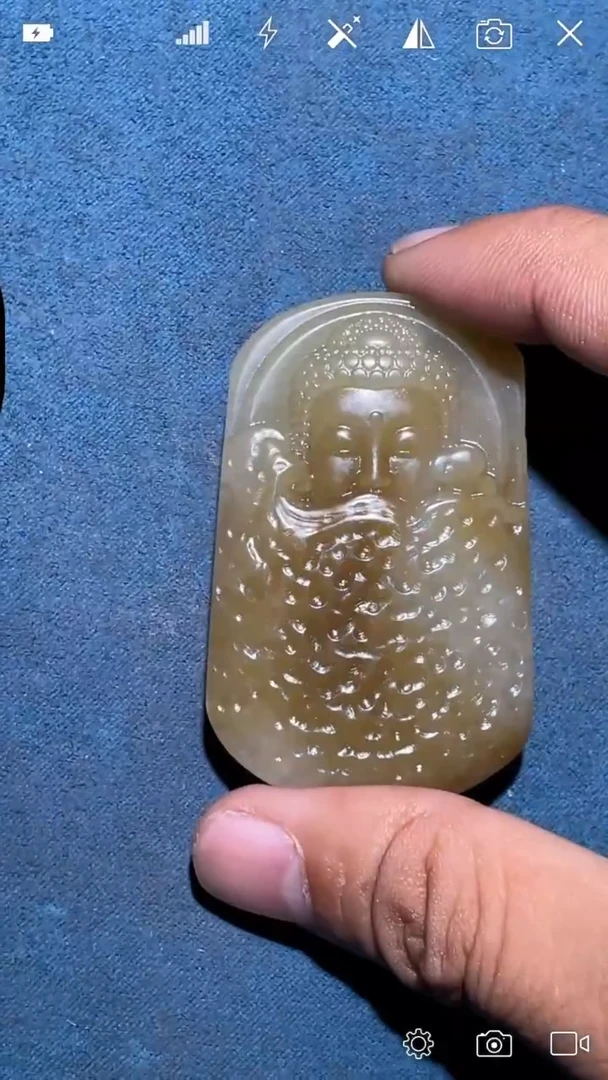 未镶嵌和田玉把件QZ   阿弥