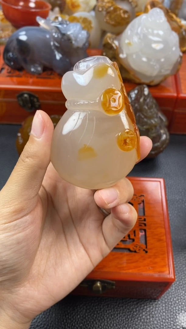 玛瑙/玉髓手把未镶嵌小*1