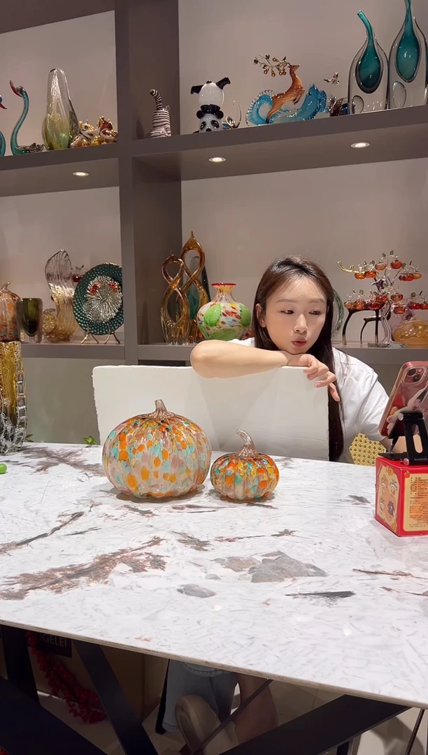 炫彩南瓜一对 现货