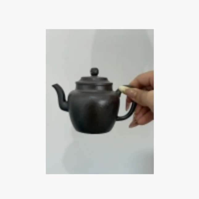 DLG朱泥;200cc【柴烧平盖莲子】24016095