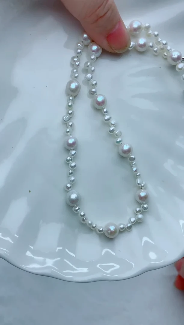颈饰未镶嵌淡水珍珠多样性发其一【非无瑕】