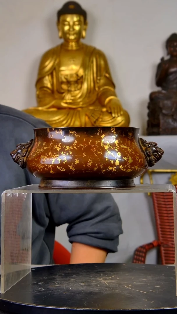 手工艺品琉璃红****9精品香炉结缘