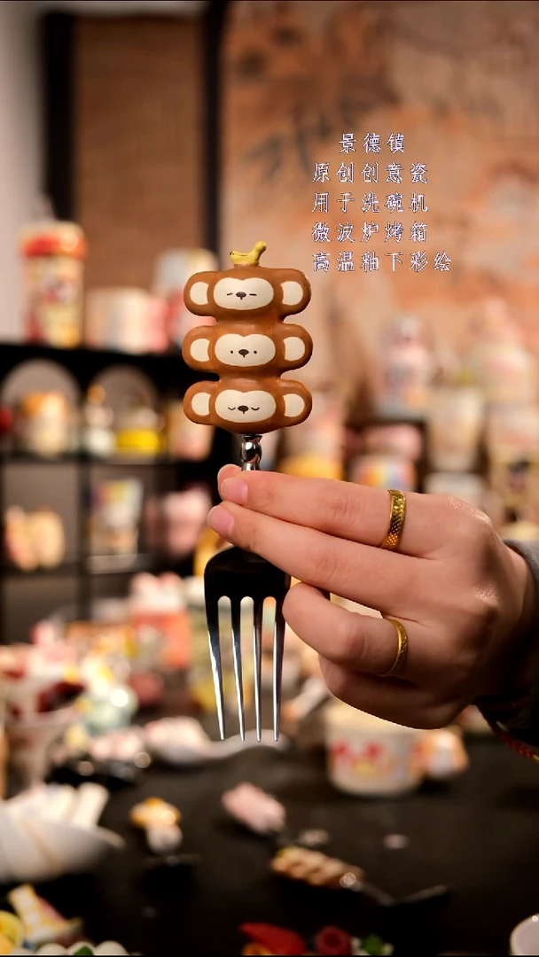 摆件陶旺的可以陶瓷手工手绘设计师款