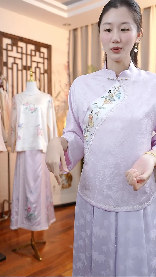 刺绣桑蚕丝非遗苏绣服饰