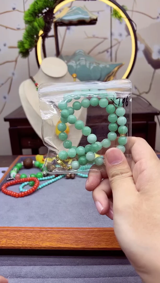 【闪购商品】翡翠颈饰14K金镶嵌x796`````