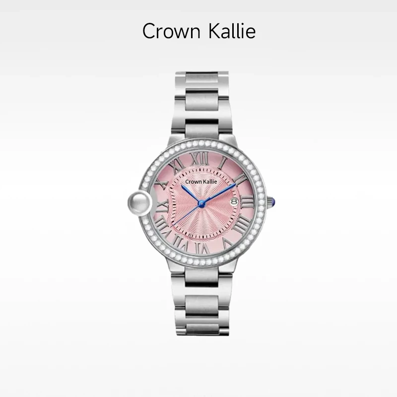 Crown kallie【粉气球】官方经典气球周年限定全自动女士腕表ck8134