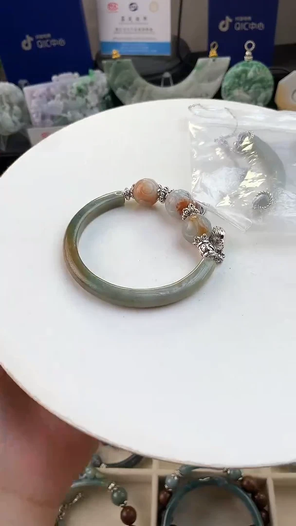 未镶嵌手链翡翠琳手工定制默认微瑕主播介绍为准