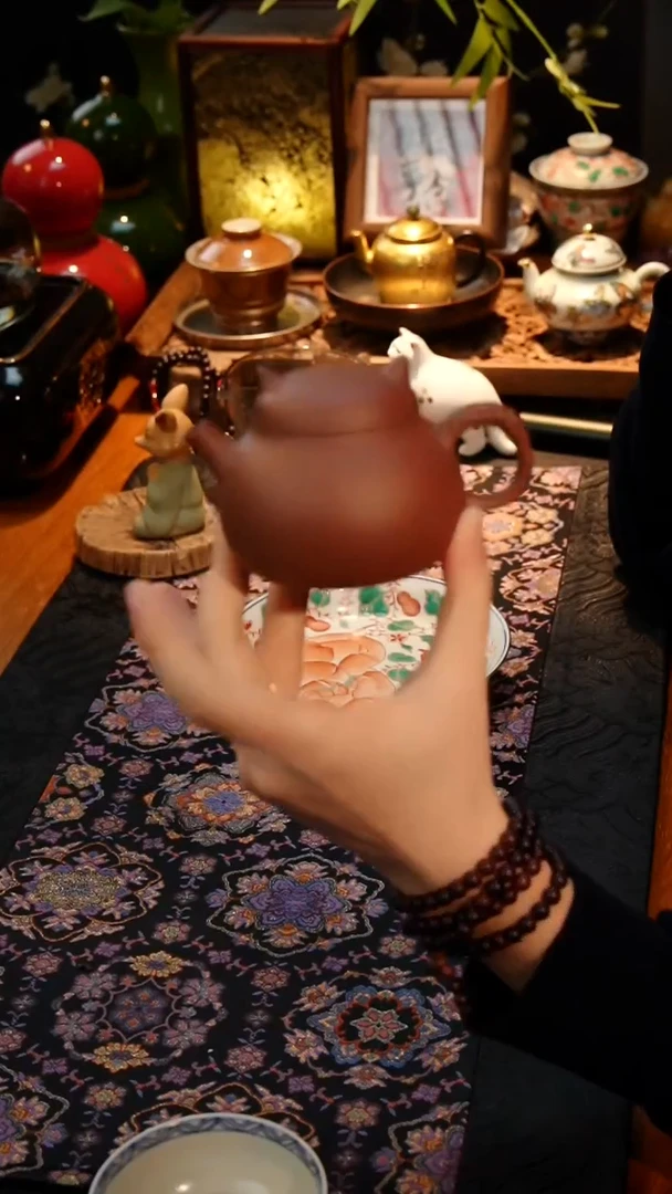茶器爱**芙紫砂猫咪壶紫砂猫咪壶