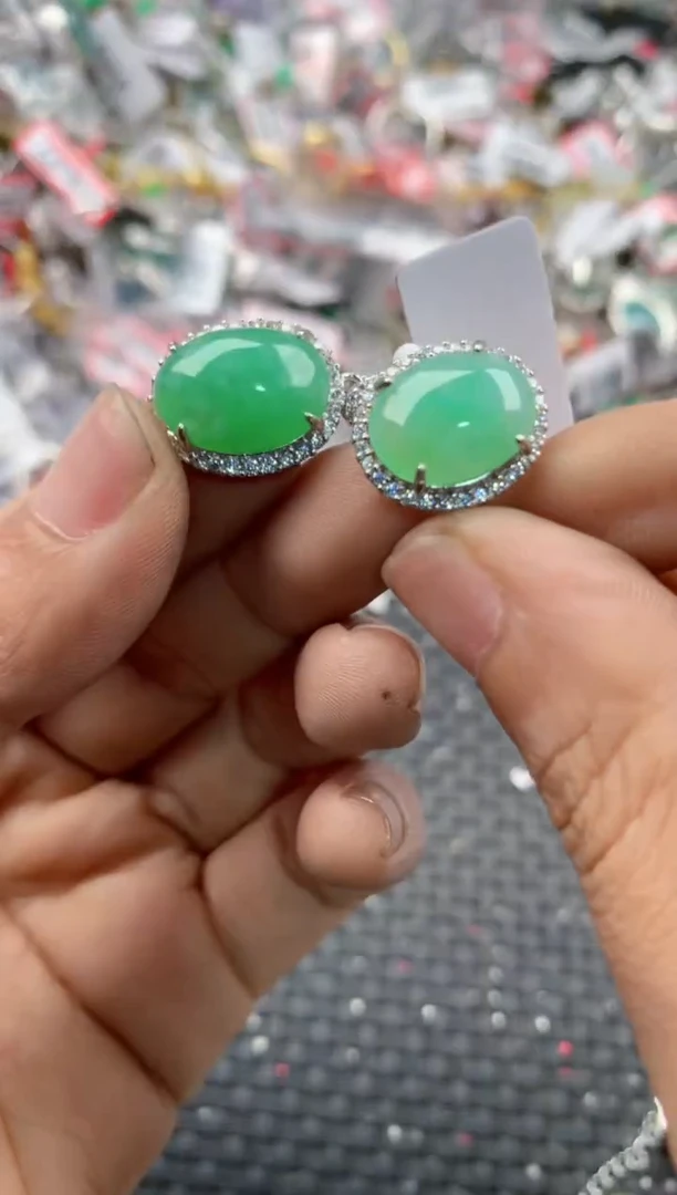 银S925镶嵌戒指翡翠12                2