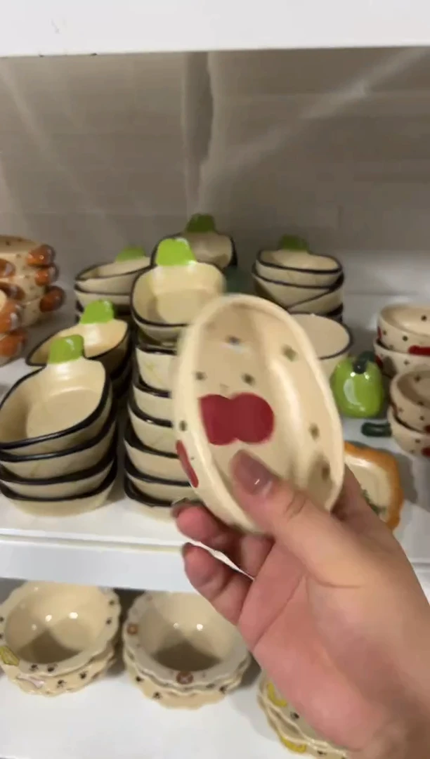 陶瓷苹果碗【十里高温釉下彩陶瓷】