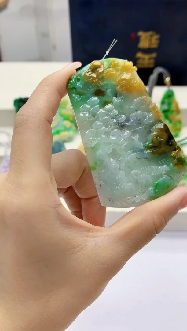 未镶嵌定制翡翠4856ty-毛货挂件30