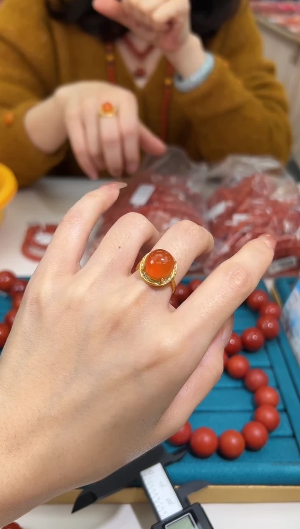 【闪购商品】南红玛瑙戒指银S925镶嵌2.19-（多样式）