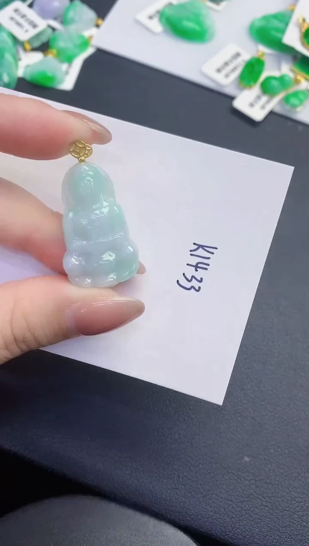 颈饰未镶嵌翡翠缅甸天然翡翠A货