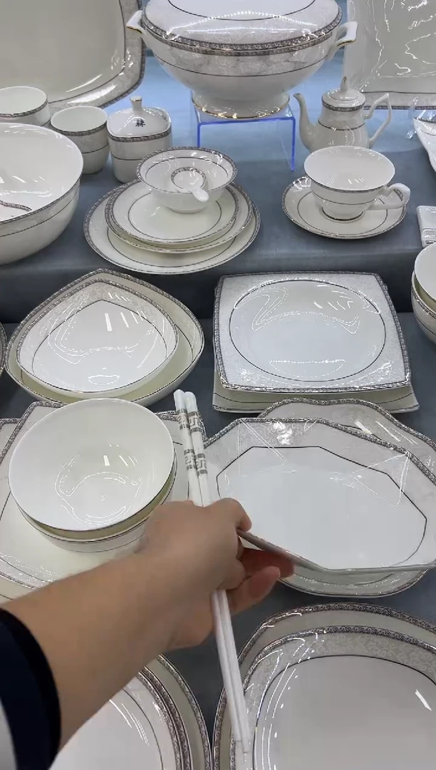 骨瓷回纹筷子10双