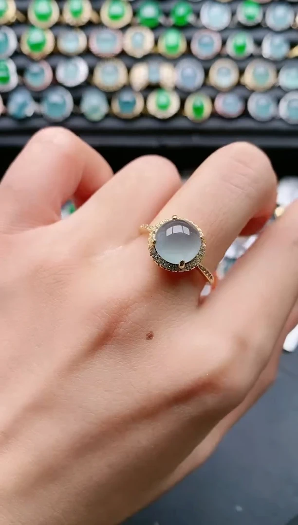 【闪购商品】翡翠戒指银S925镶嵌11111