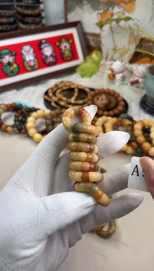 手串菩提根/象牙果•****冰a945 卡0.8/108 奶豆机抛