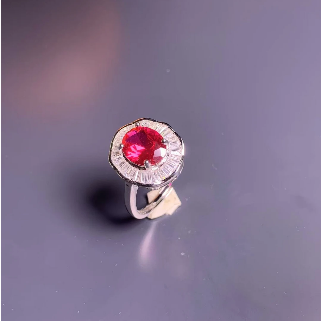 A1050经典简约饰品红色戒指精致