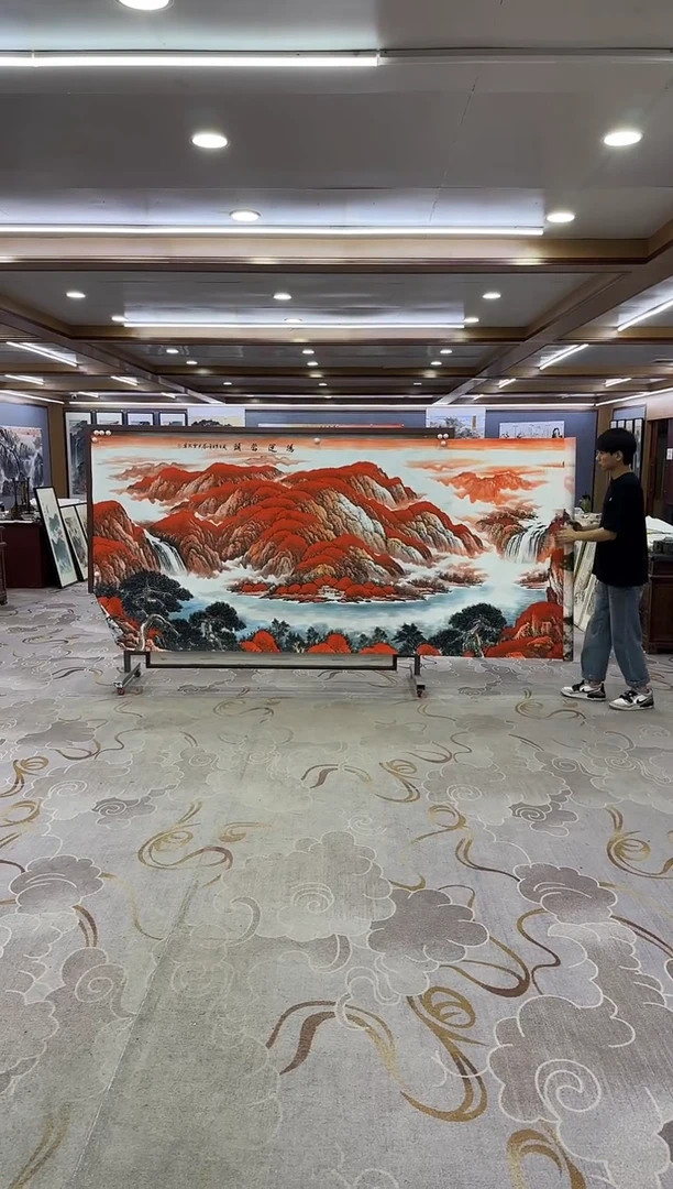 绘画绘画Y-刘雪红-大丈二-山水画