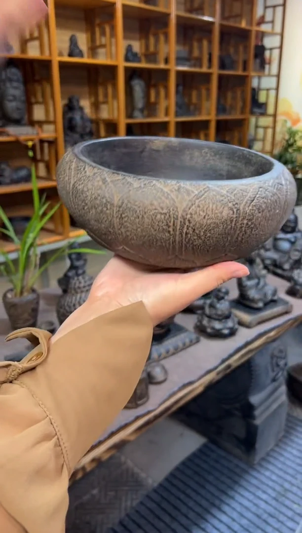 陶土【火山泥】莲花钵