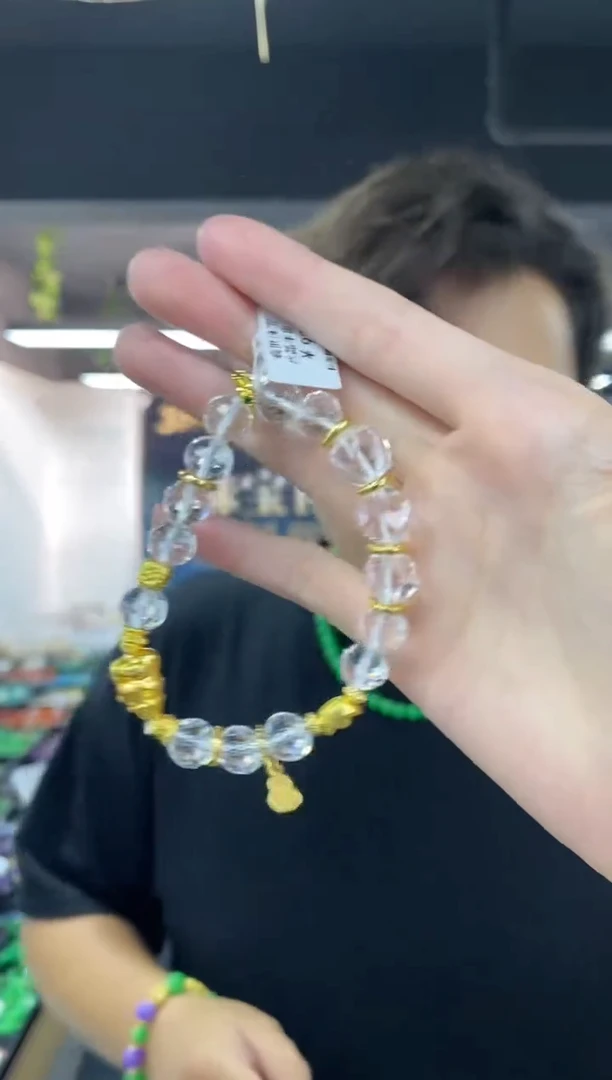 水晶手链未镶嵌多样性发其一颜色微差