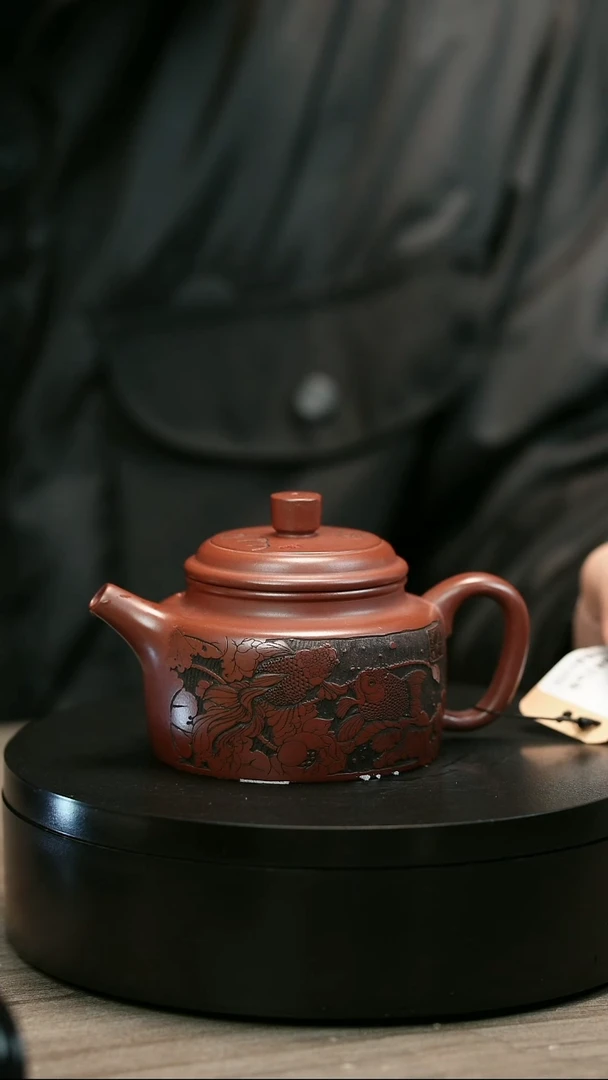 茶壶紫砂黄*荣H2419李發香龙血砂荷气生财德中