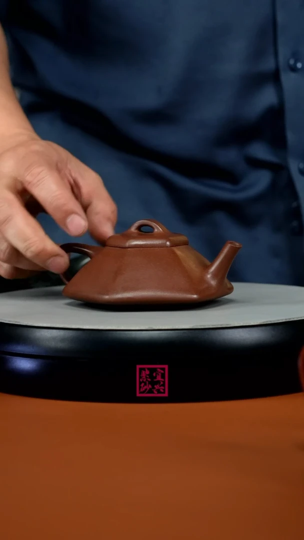 茶壶紫砂蒋静明底槽清六方合瓢110CC